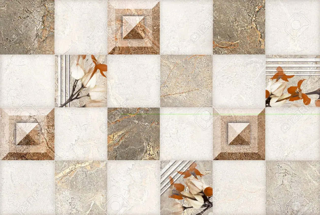 Marble Tiles, beige, gray, HD Desktop Wallpaper