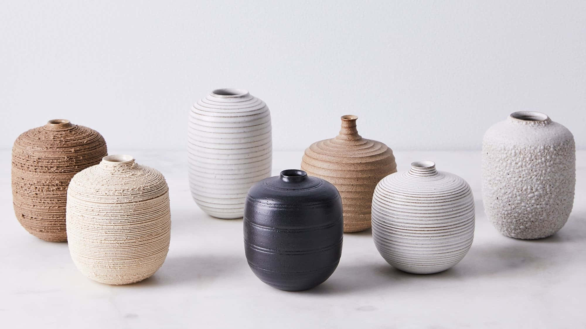 ceramic 2000 x 1125, ceramic vases, textured surfaces, Full HD Desktop Wallpaper