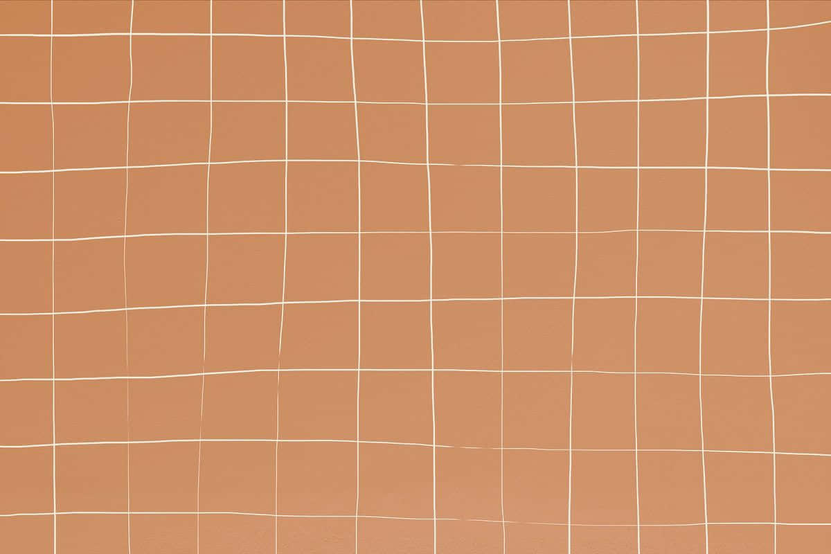 brown tiled texture, warm terracotta background, crisp white grid lines, SD Desktop Wallpaper