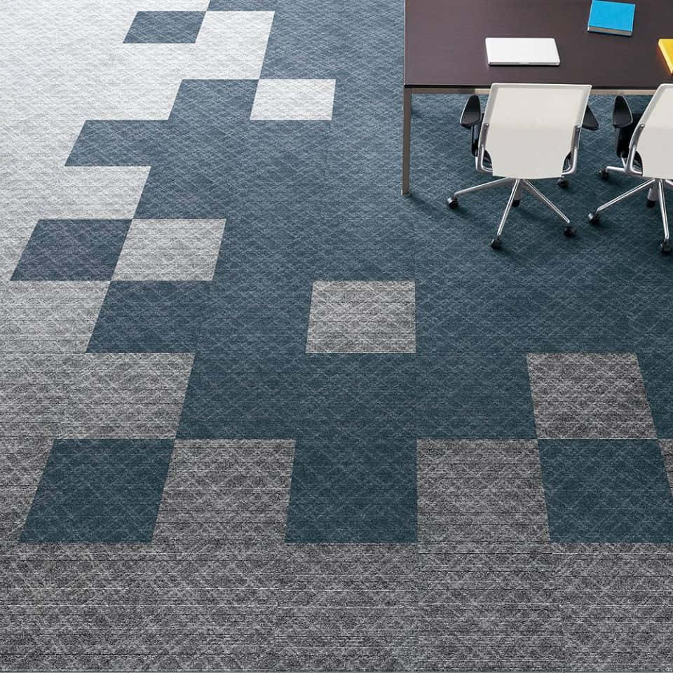modern office carpet tiles, blue gray, white, SD Desktop Wallpaper