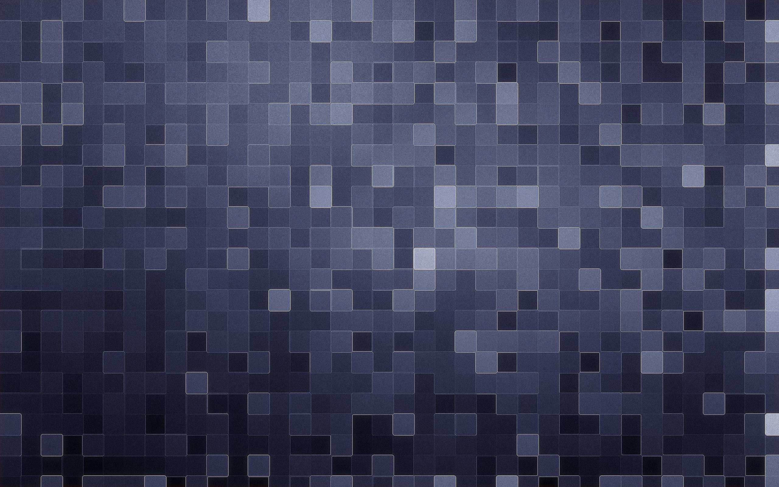 small pixel floor tiles, blue, gray, 2K Desktop Wallpaper