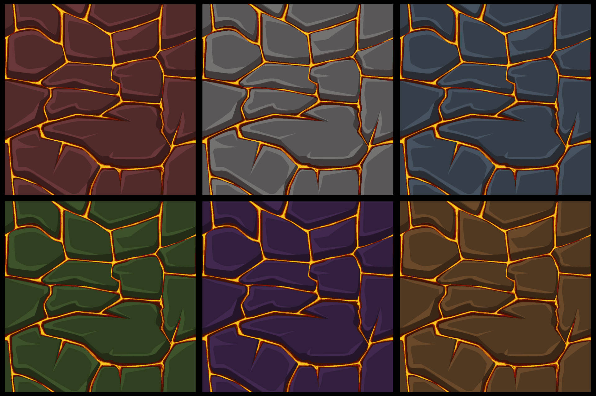 volatile lava pattern, cracked stone textures, glowing orange seams, Full HD Desktop Wallpaper