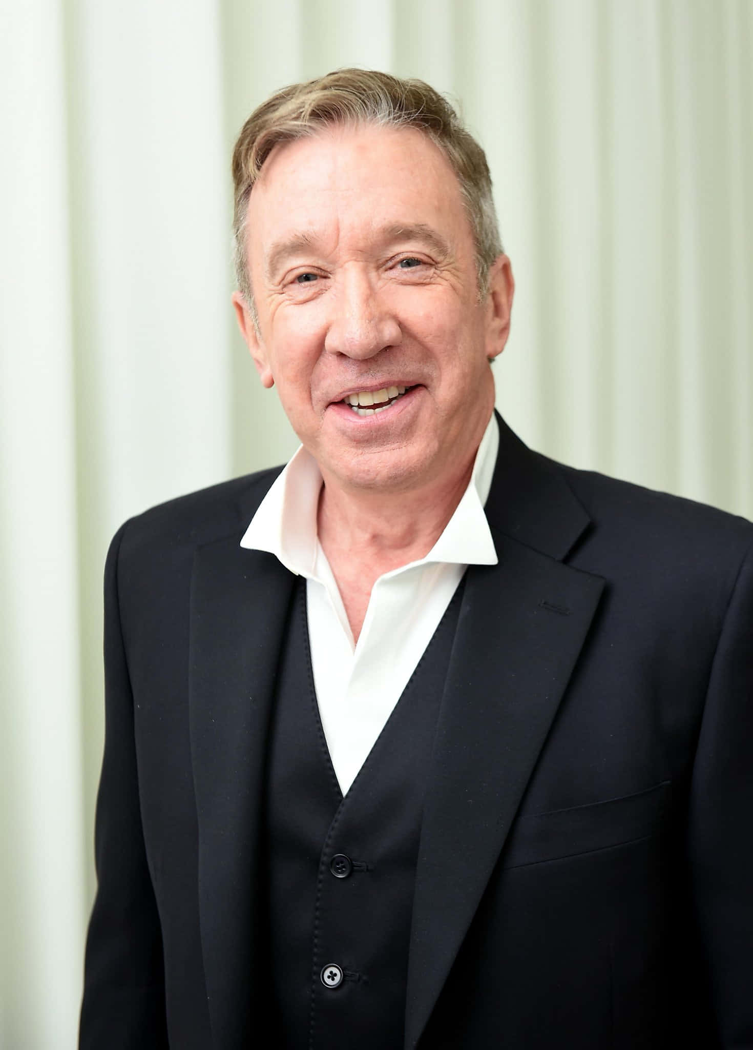 Tim Allen, black suit, white shirt, Full HD Phone Wallpaper
