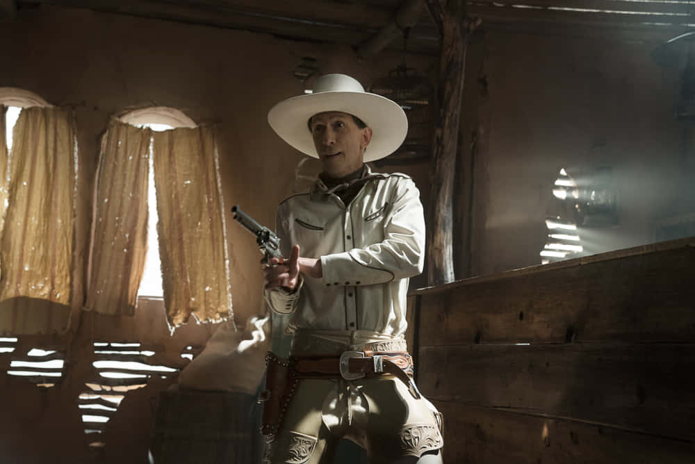 Tim Blake Nelson, white hat, white shirt, SD Desktop Wallpaper