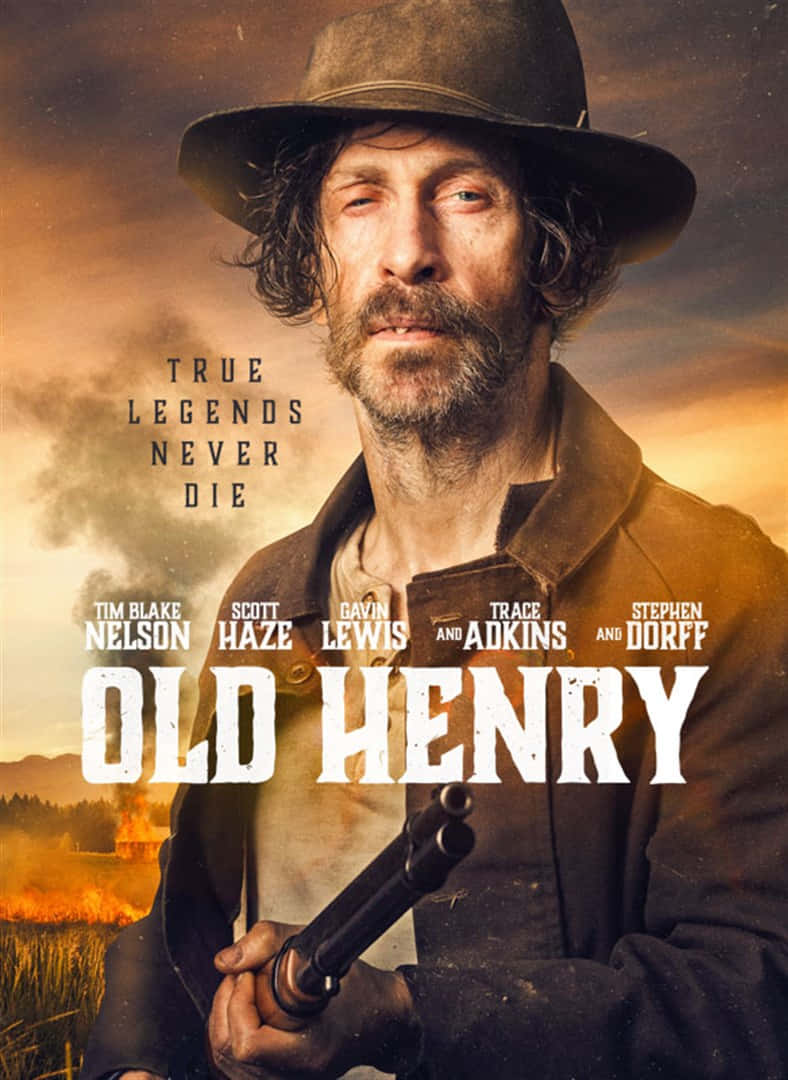 Tim Blake Nelson, cowboy hat, rifle, SD Phone Wallpaper
