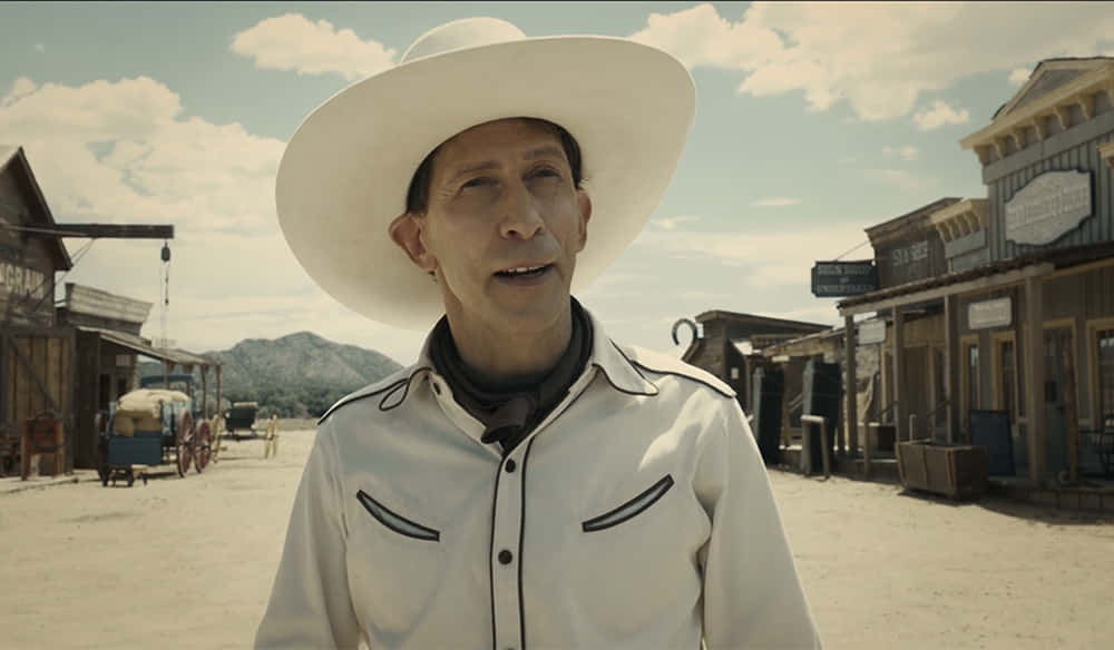 Tim Blake Nelson, white cowboy hat, white shirt, SD Desktop Wallpaper