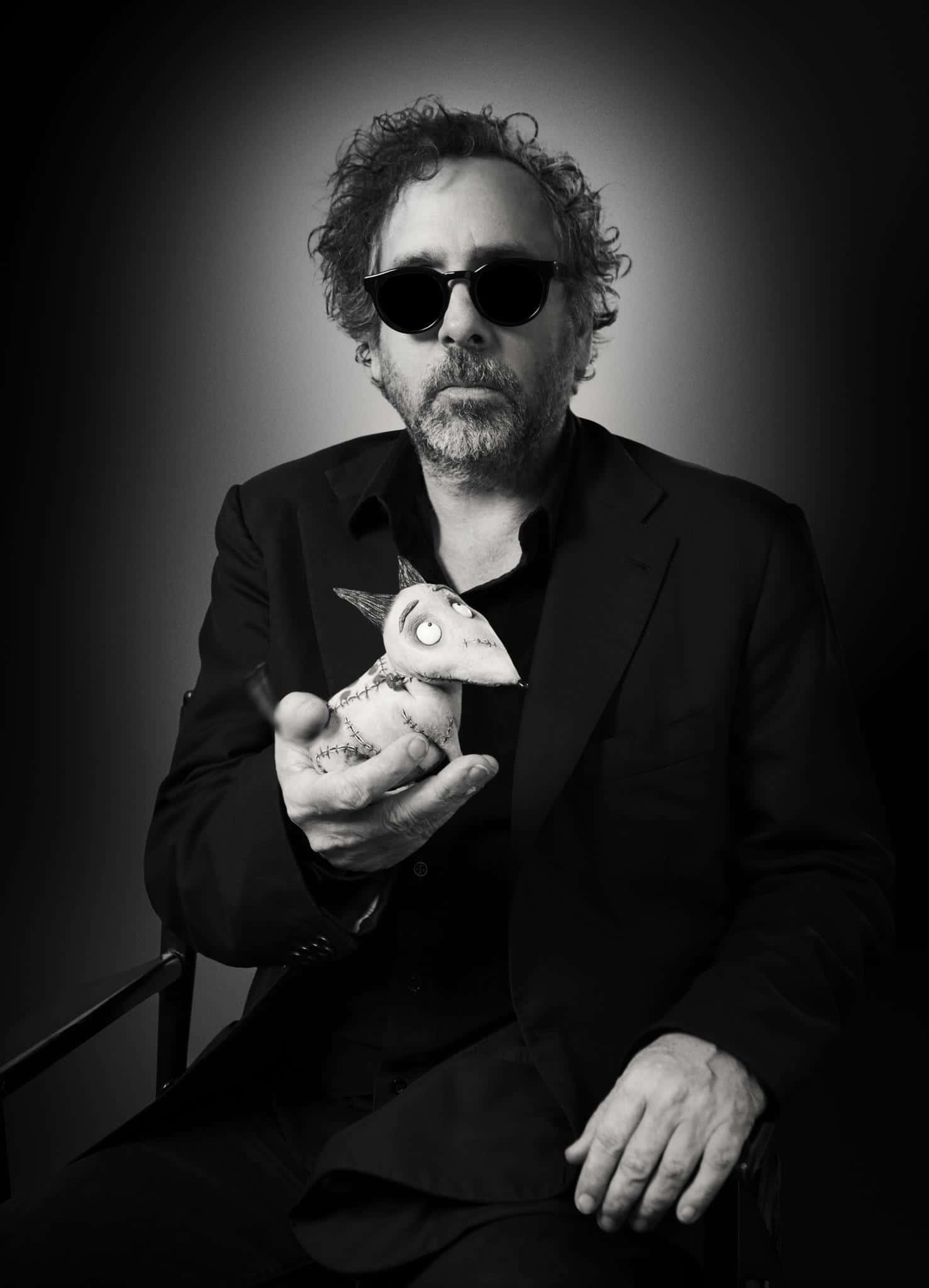 Tim Burton, sunglasses, stitched doll, Full HD Phone Wallpaper