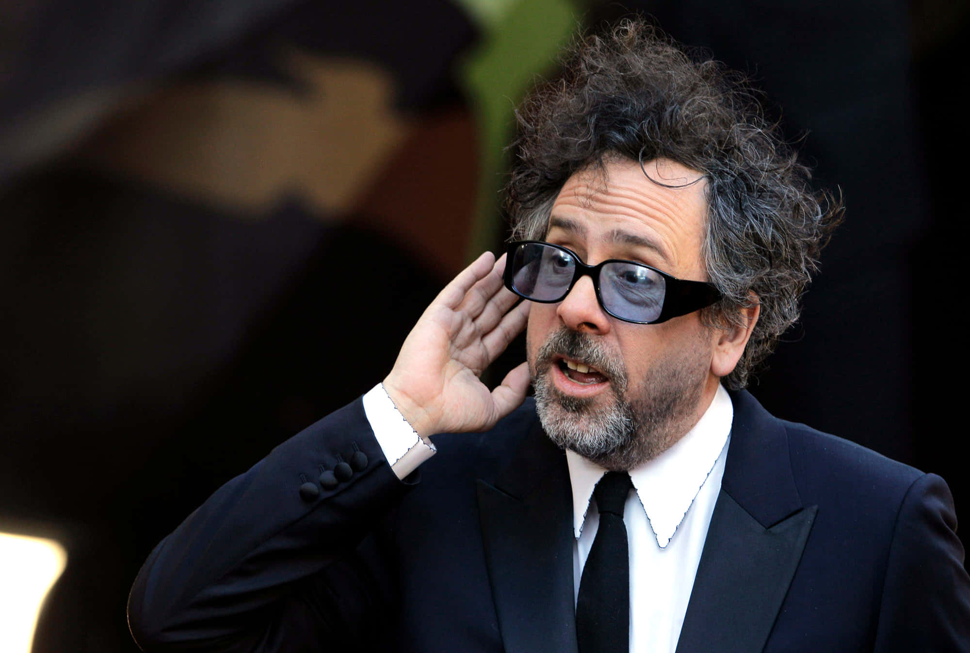 Tim Burton, curly hair, sunglasses, Full HD Desktop Wallpaper