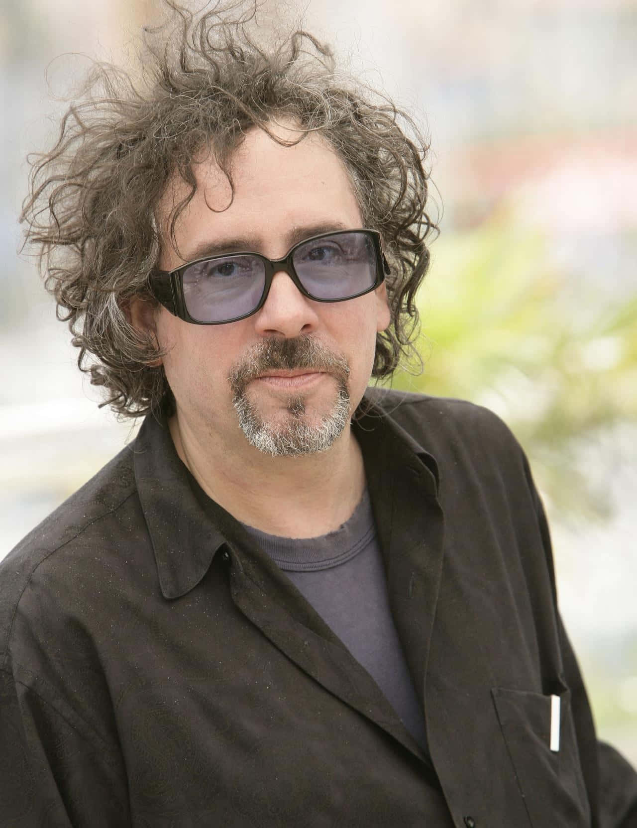 Tim Burton, wild curly gray hair, dark sunglasses, HD Phone Wallpaper