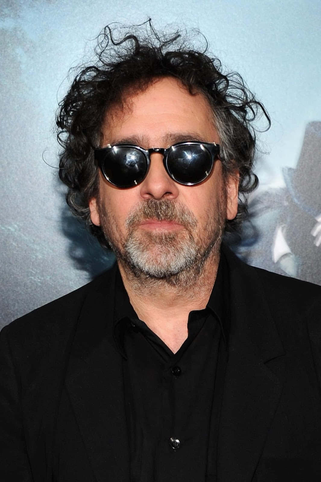 Tim Burton, black suit, wild curly hair, HD Phone Wallpaper