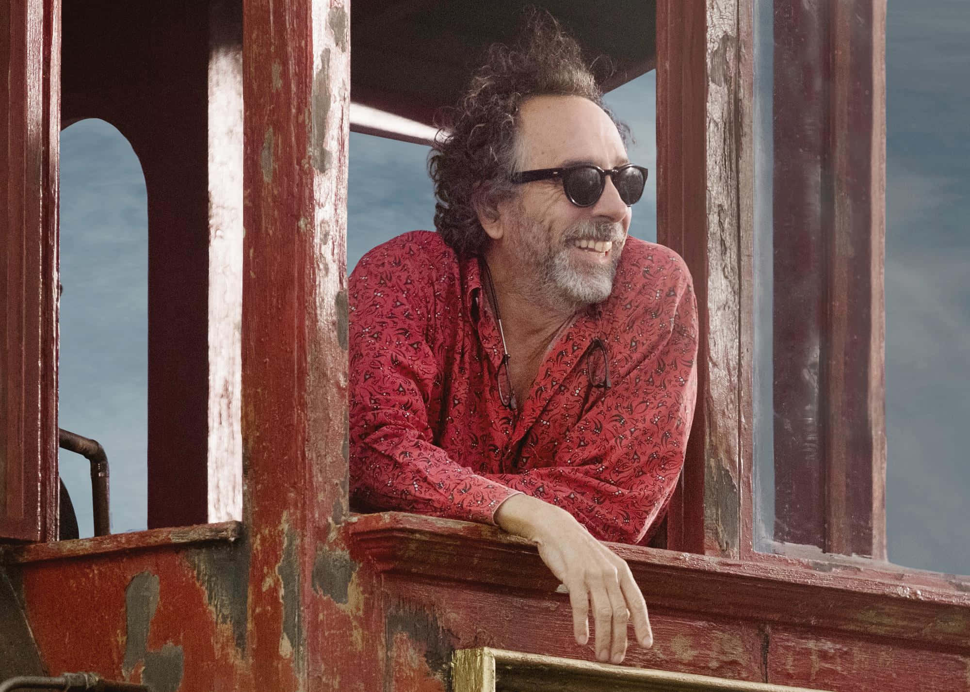 Tim Burton, curly hair, sunglasses, Full HD Desktop Wallpaper
