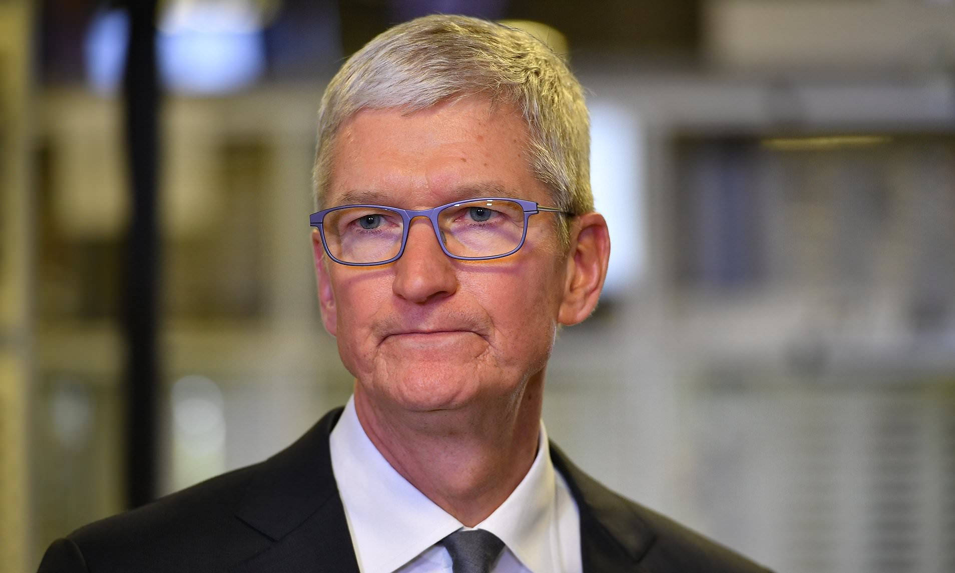 Tim Cook, gray hair, purple glasses, HD Desktop Wallpaper