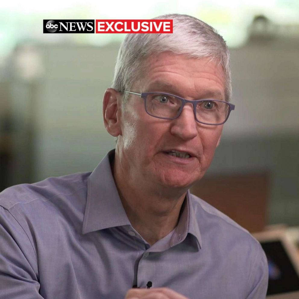 Tim Cook, gray hair, glasses, SD Desktop Wallpaper