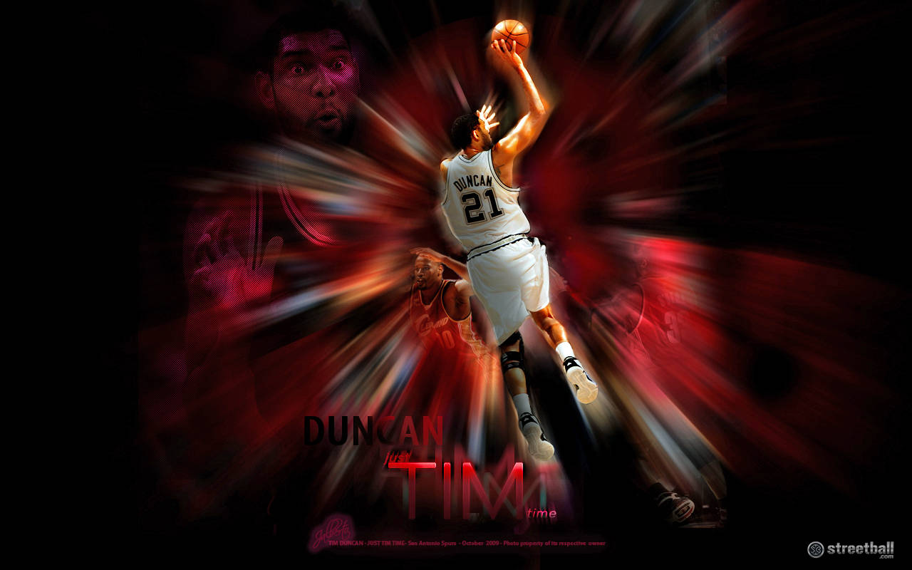 Tim Duncan, white jersey number 21, dark background, HD Desktop Wallpaper