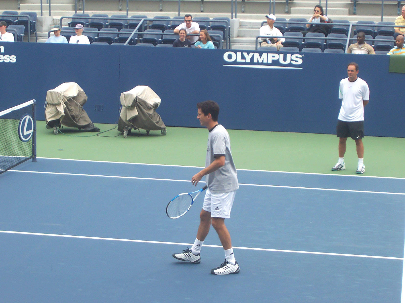 Tim Henman, blue hard court, racket, HD Desktop Wallpaper