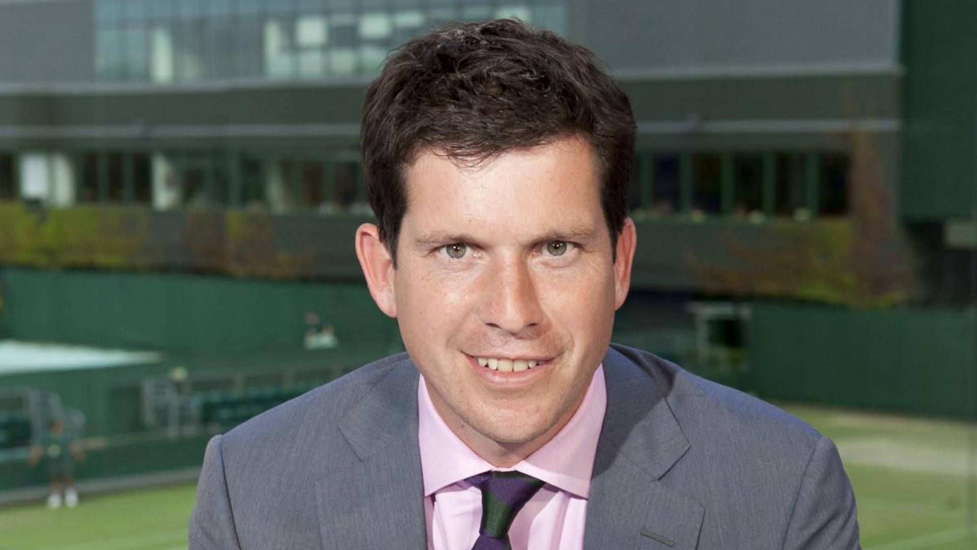 Tim Henman, gray suit, pink shirt, Full HD Desktop Wallpaper