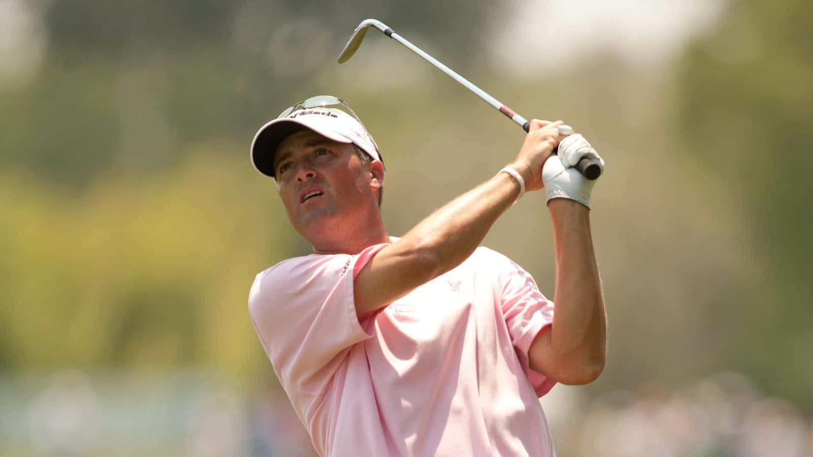 Tim Petrovic, pink shirt, cap, HD Desktop Wallpaper