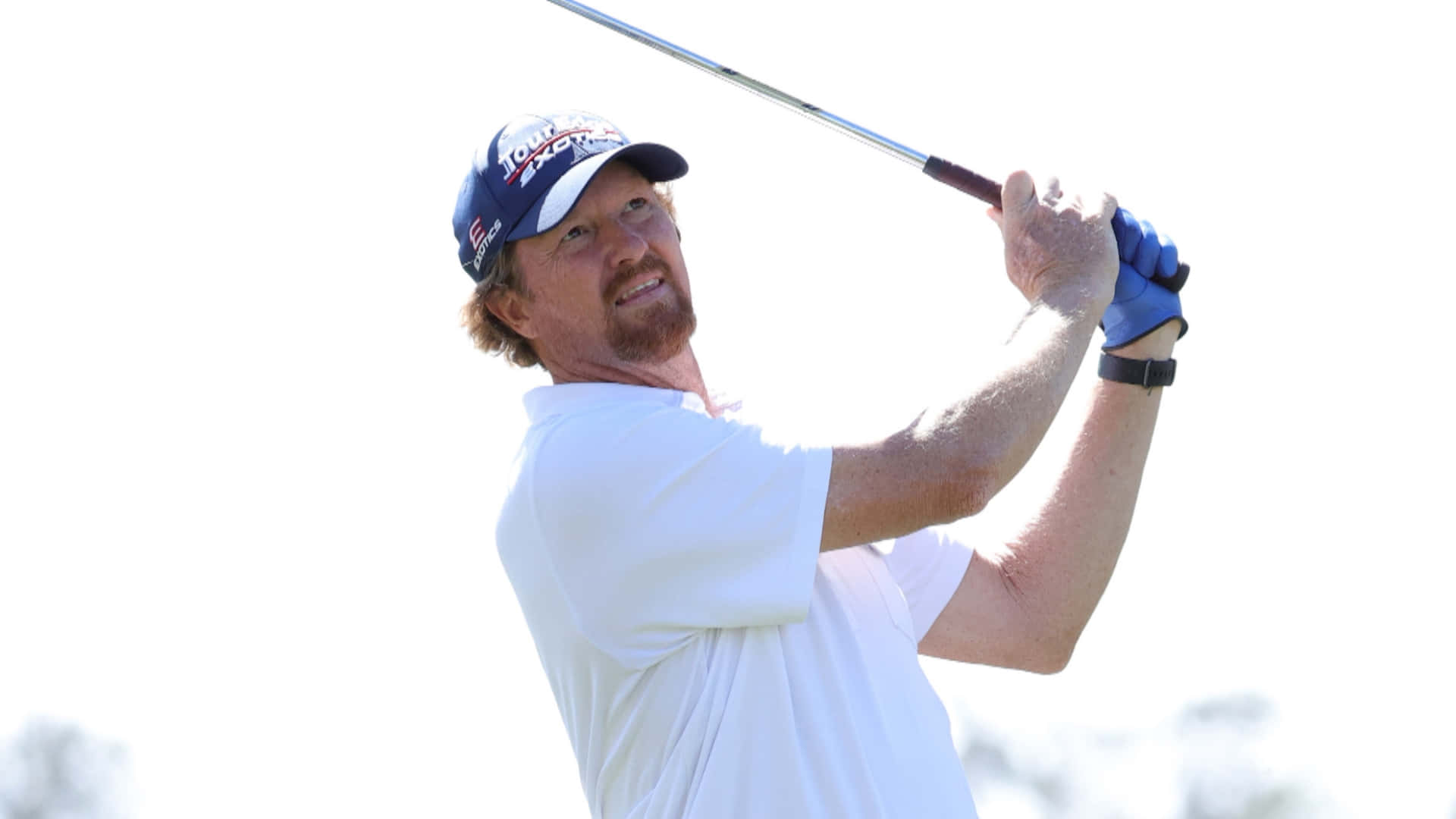 Tim Petrovic, golfer, mid-swing, Full HD Desktop Wallpaper