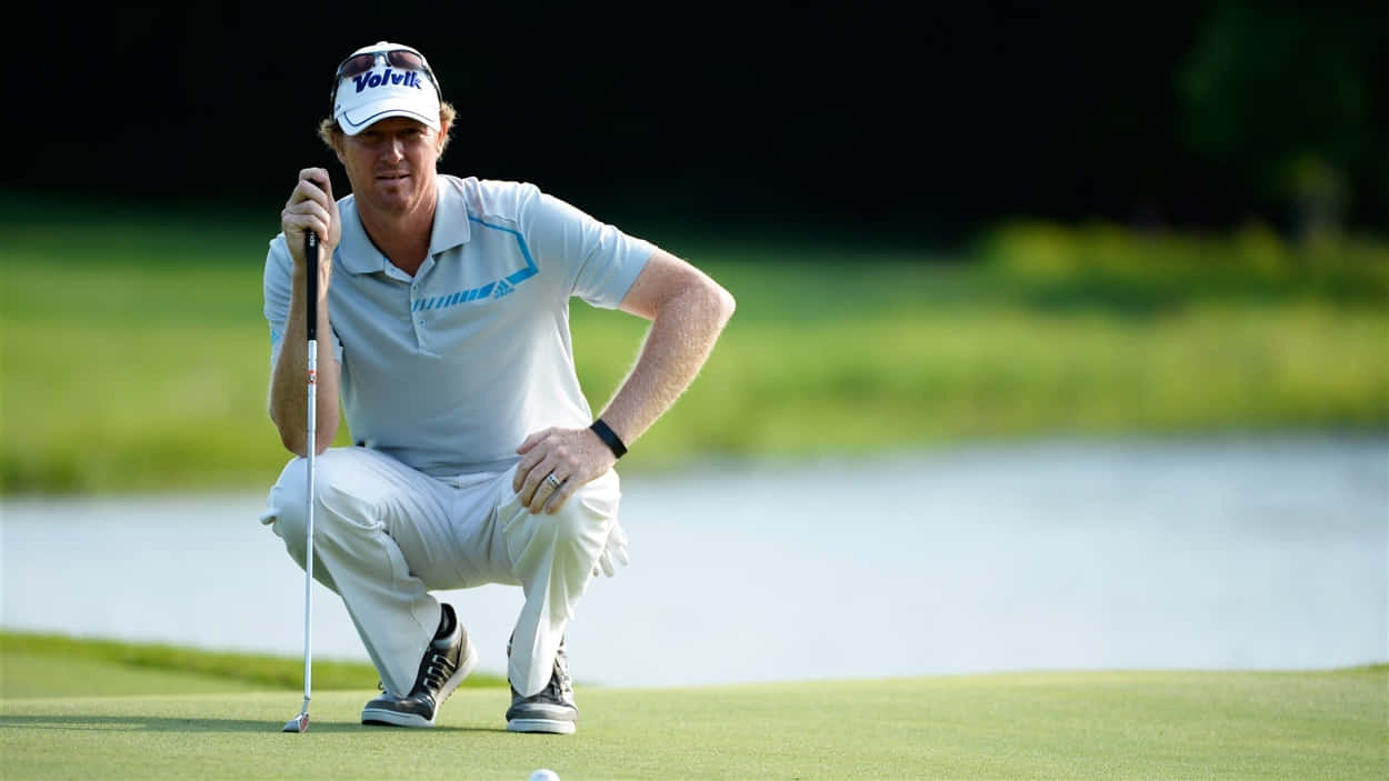Tim Petrovic, golfer, sunlit green, SD Desktop Wallpaper