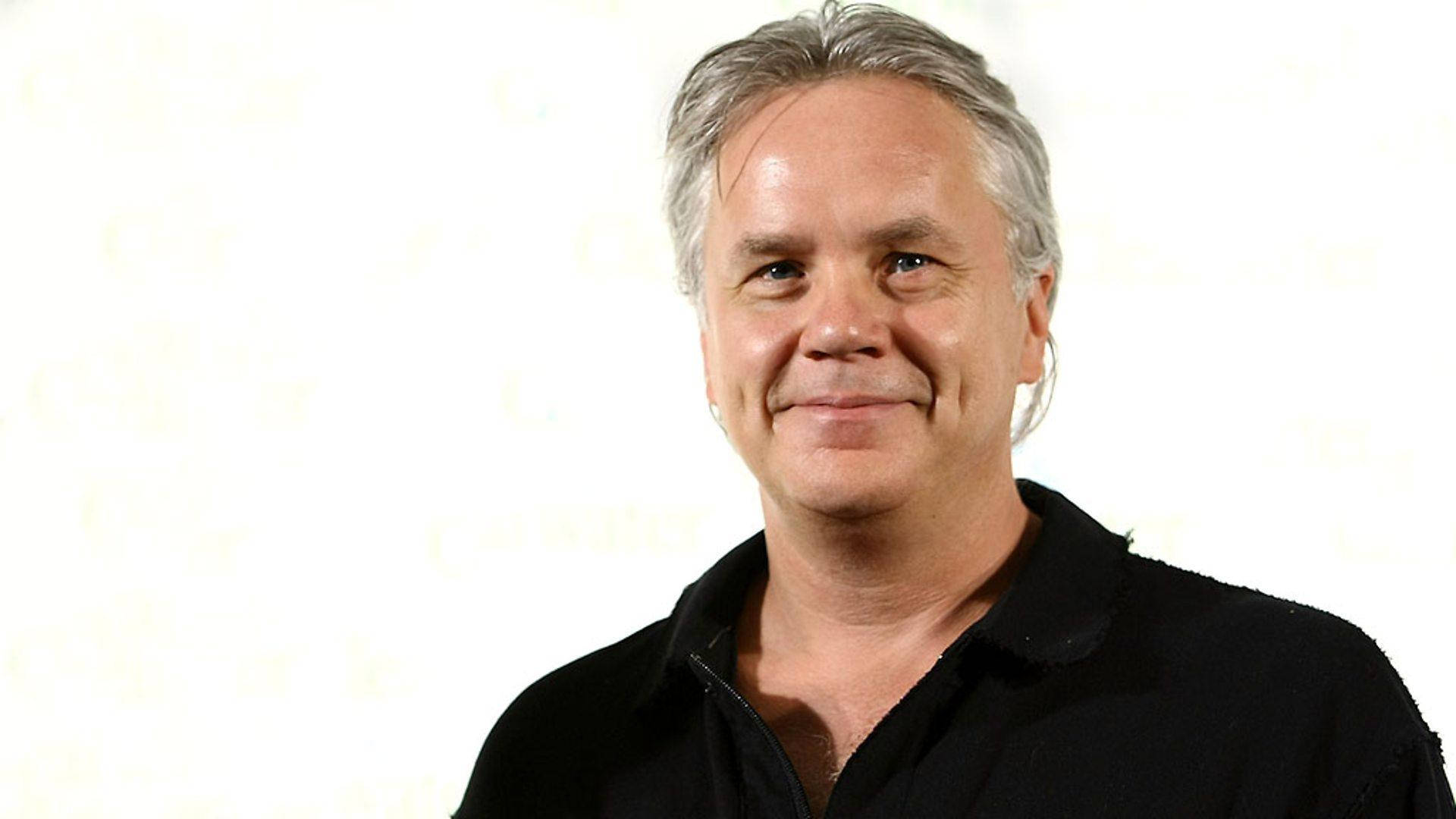 Tim Robbins, gray hair, warm smile, Full HD Desktop Wallpaper