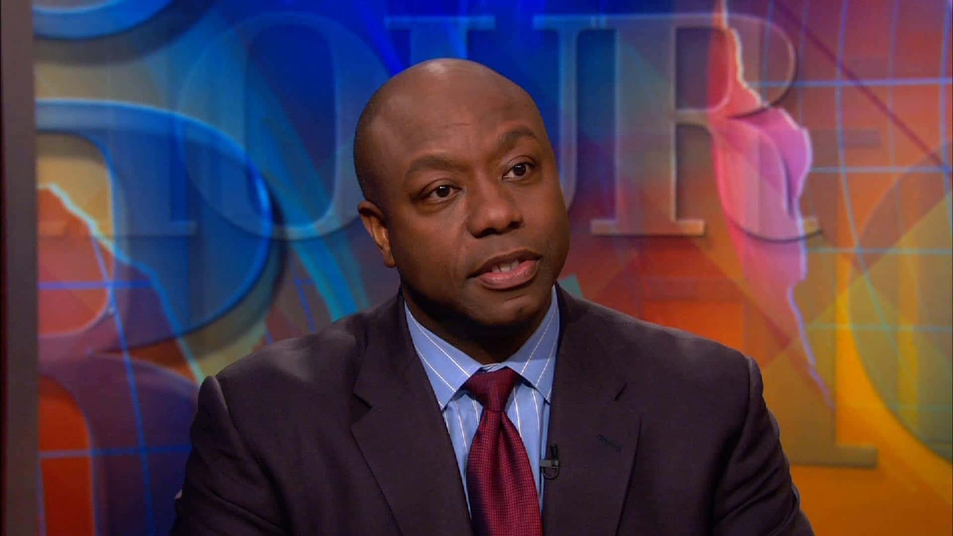 Tim Scott, dark suit, red tie, Full HD Desktop Wallpaper