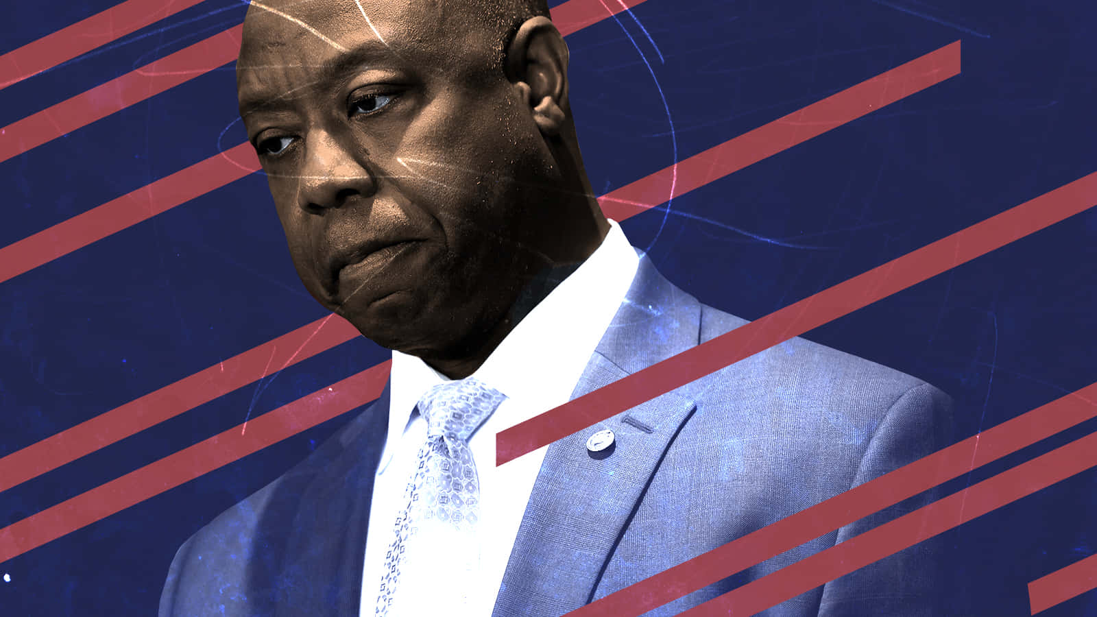 Tim Scott, blue suit, patterned tie, HD Desktop Wallpaper