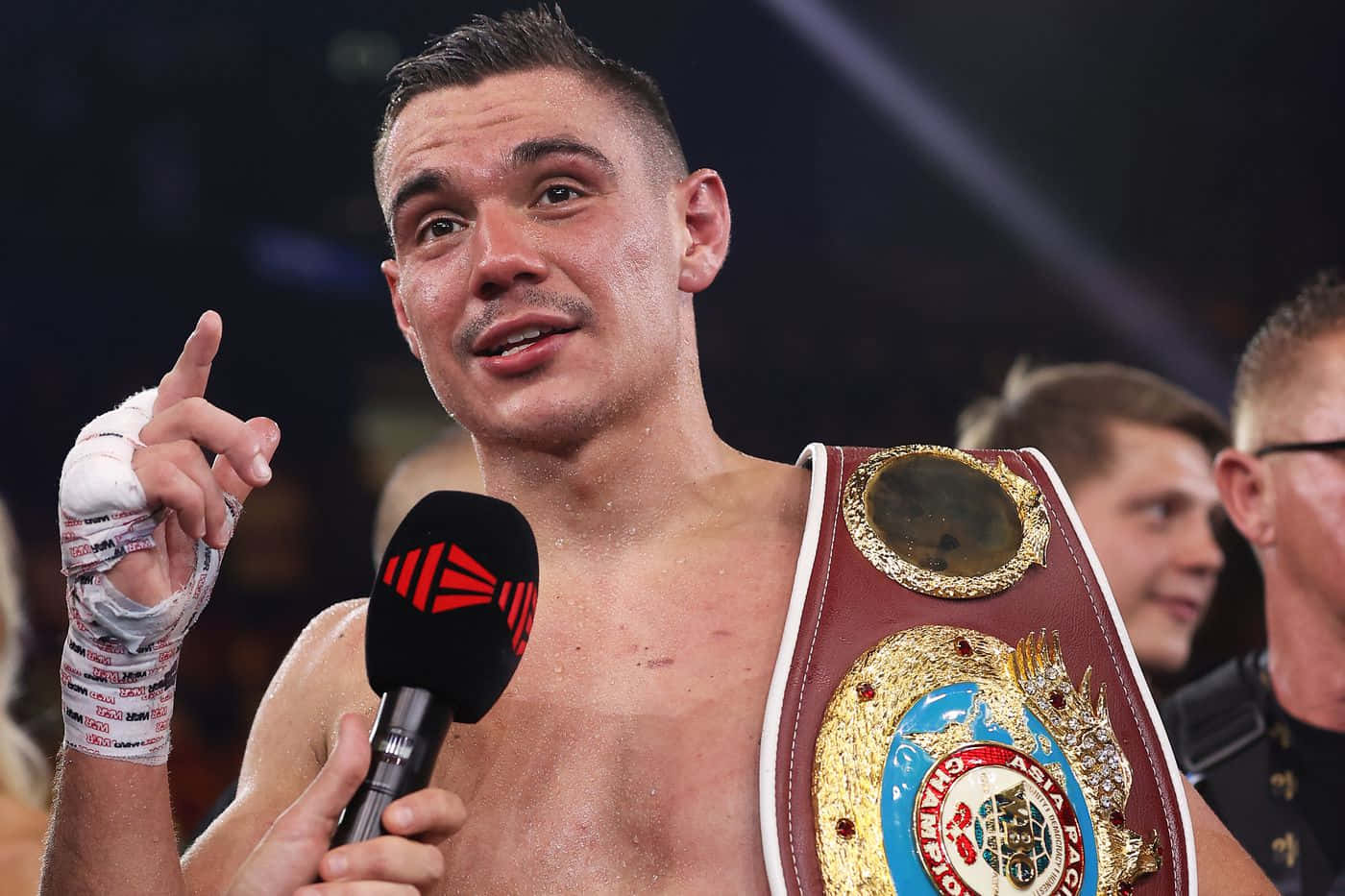 Tim Tszyu, championship belt, ring, HD Desktop Wallpaper