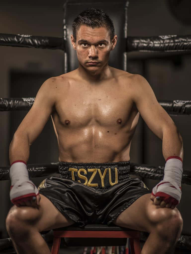 Tim Tszyu, ring, black shorts, SD Phone Wallpaper
