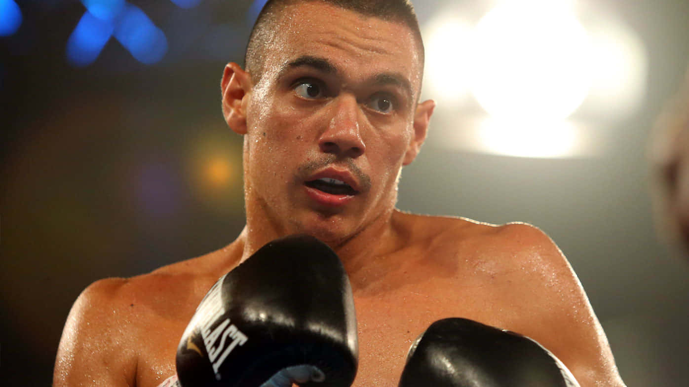Tim Tszyu, black gloves, bright arena lights, HD Desktop Wallpaper