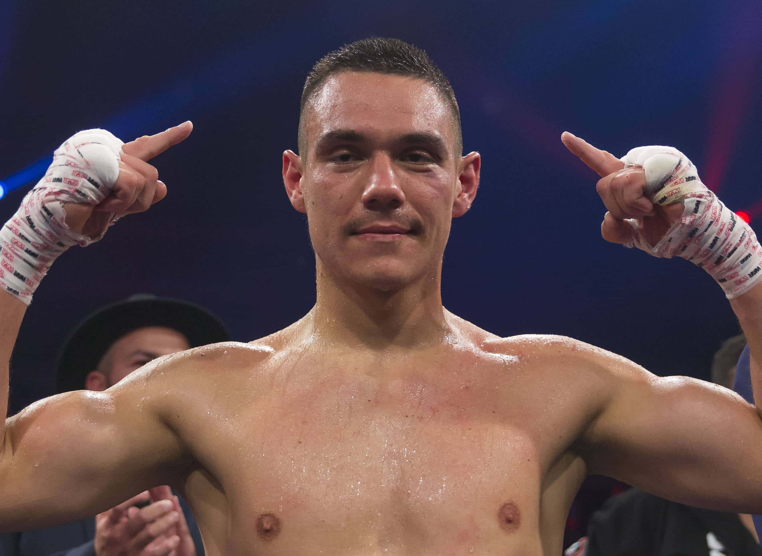 Tim Tszyu, boxing match, ring, 2K Desktop Wallpaper
