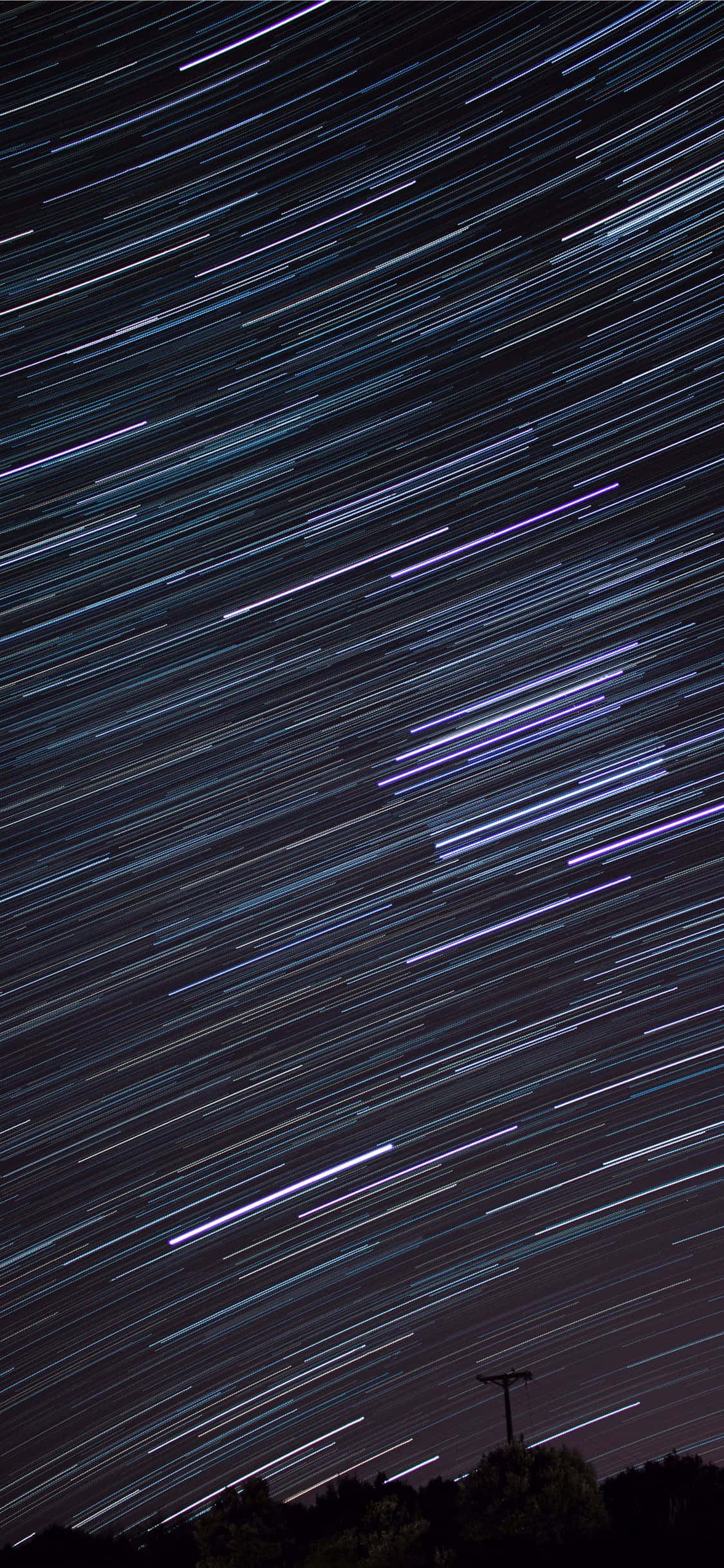 time lapse, vibrant purple, blue starlight, Full HD Phone Wallpaper