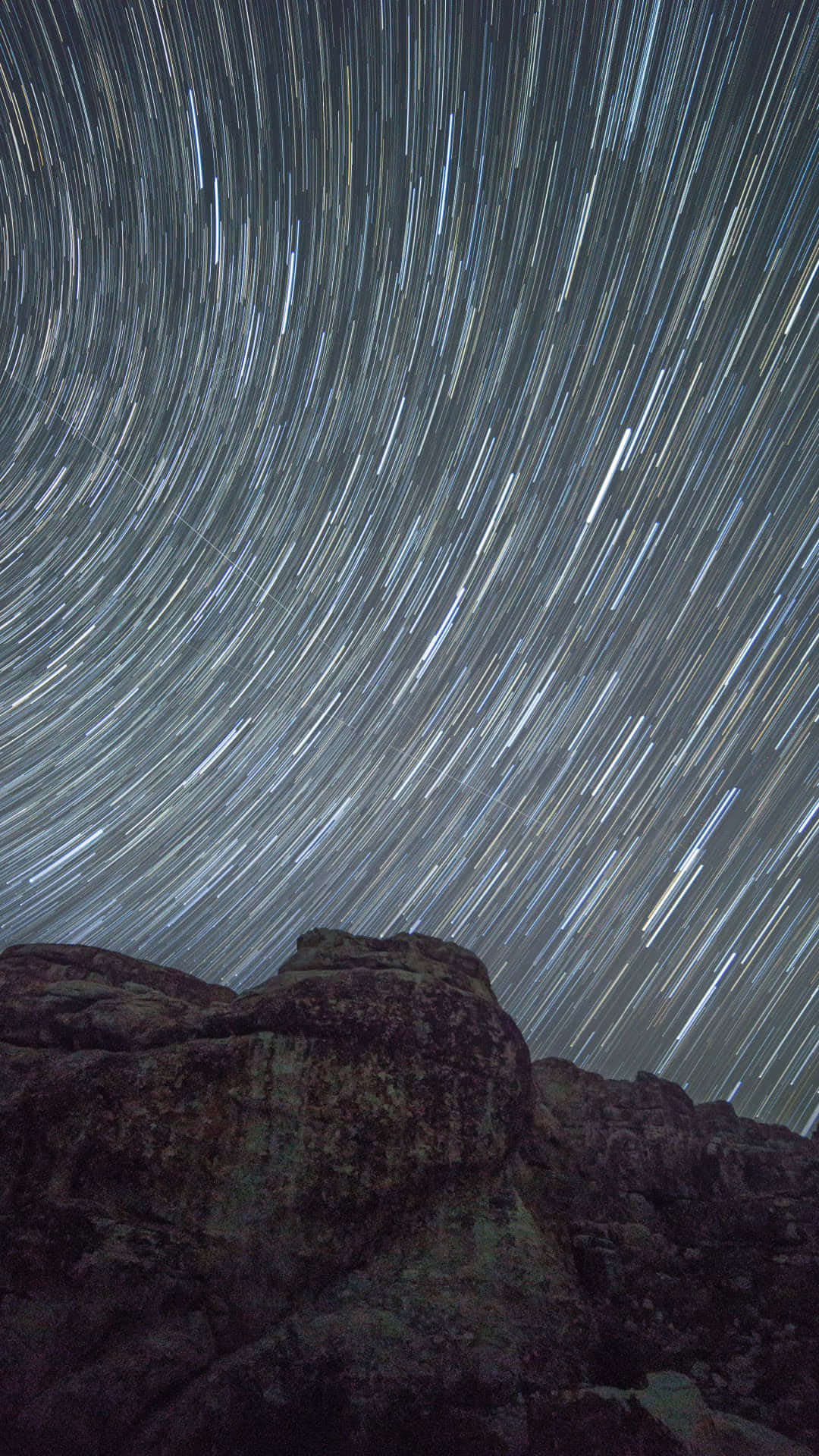 time lapse, clouds, stars, Full HD Phone Wallpaper