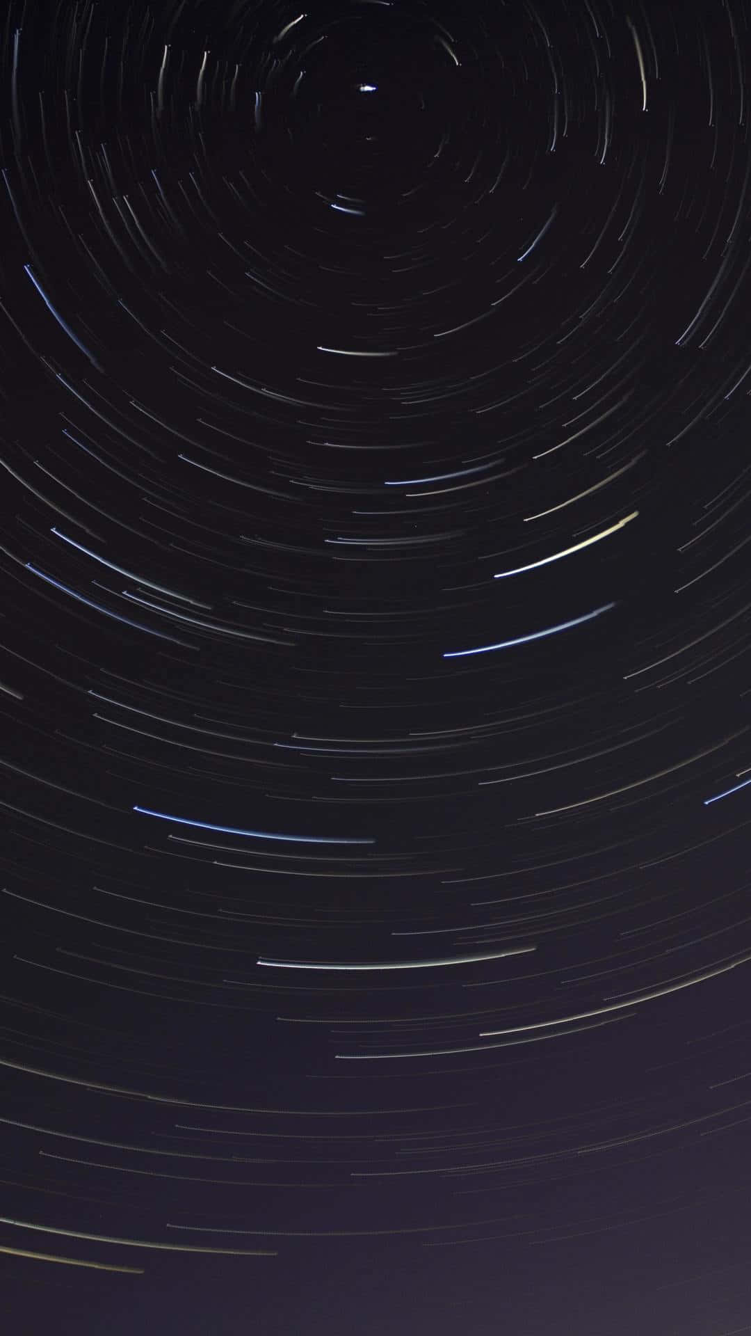 Starry night sky, swirling light trails, rotating around a central point, Full HD Phone Wallpaper