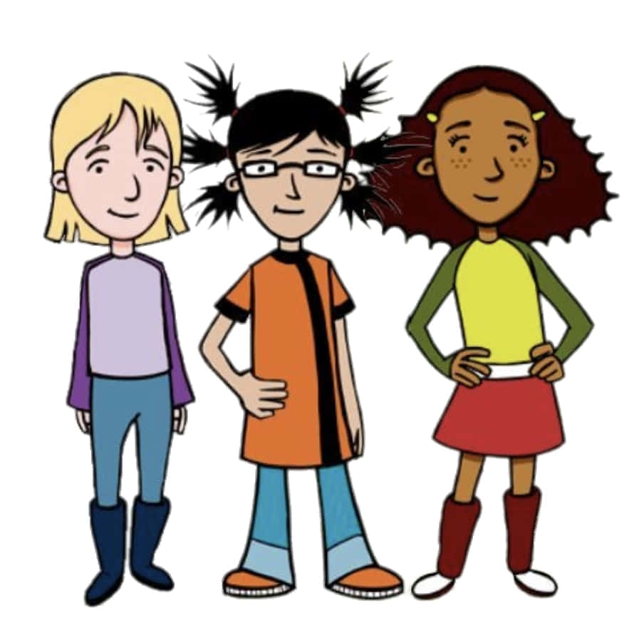 The Time Warp Trio, animated adventures, cartoon girls, SD Desktop Wallpaper