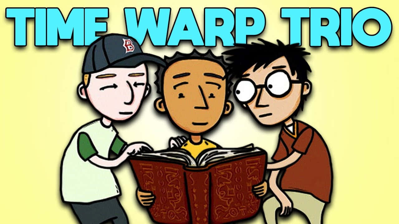 Time Warp Trio, ancient book, cartoon boys, HD Desktop Wallpaper
