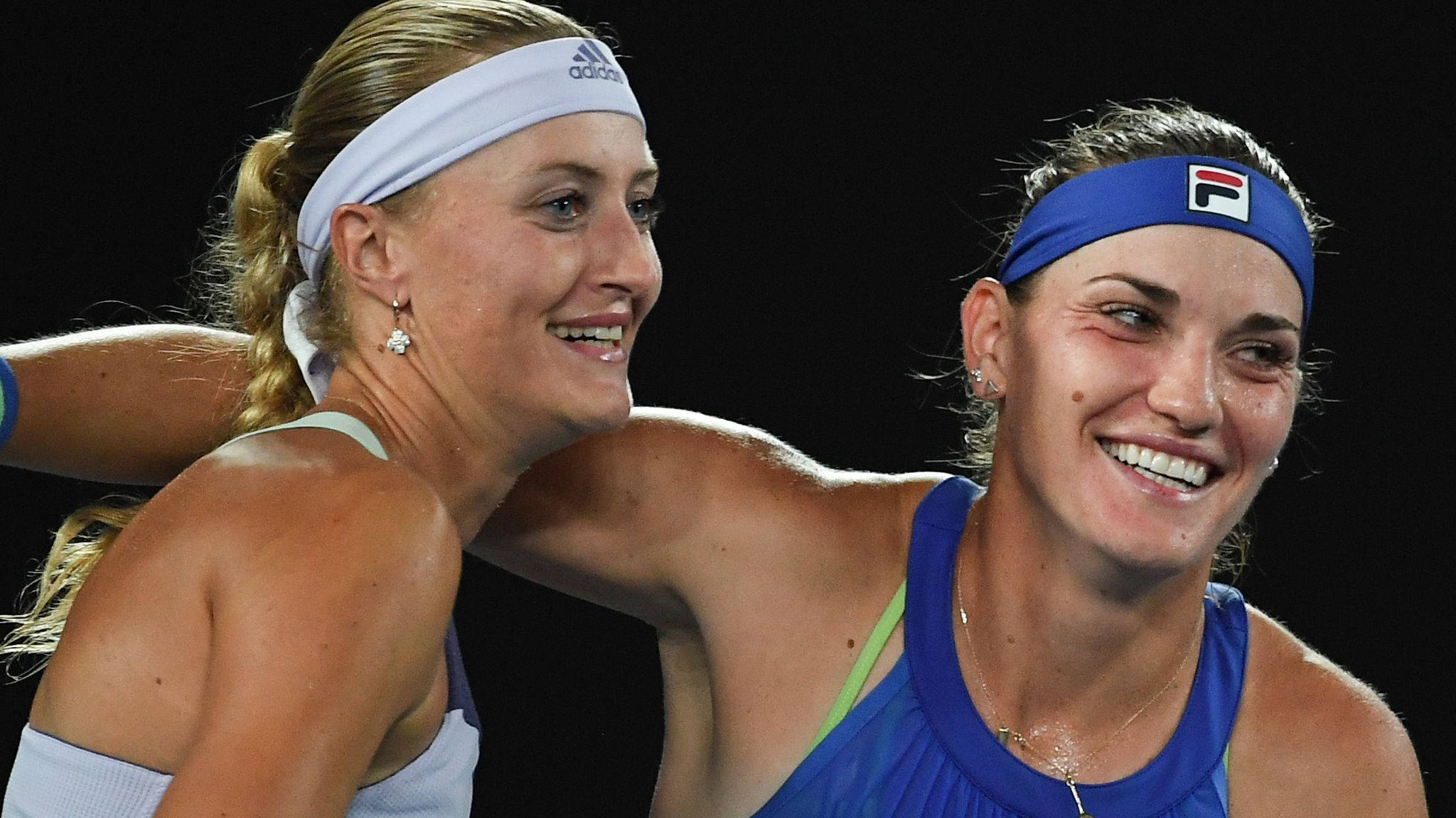 Timea Babos, doubles team, tennis players, Full HD Desktop Wallpaper