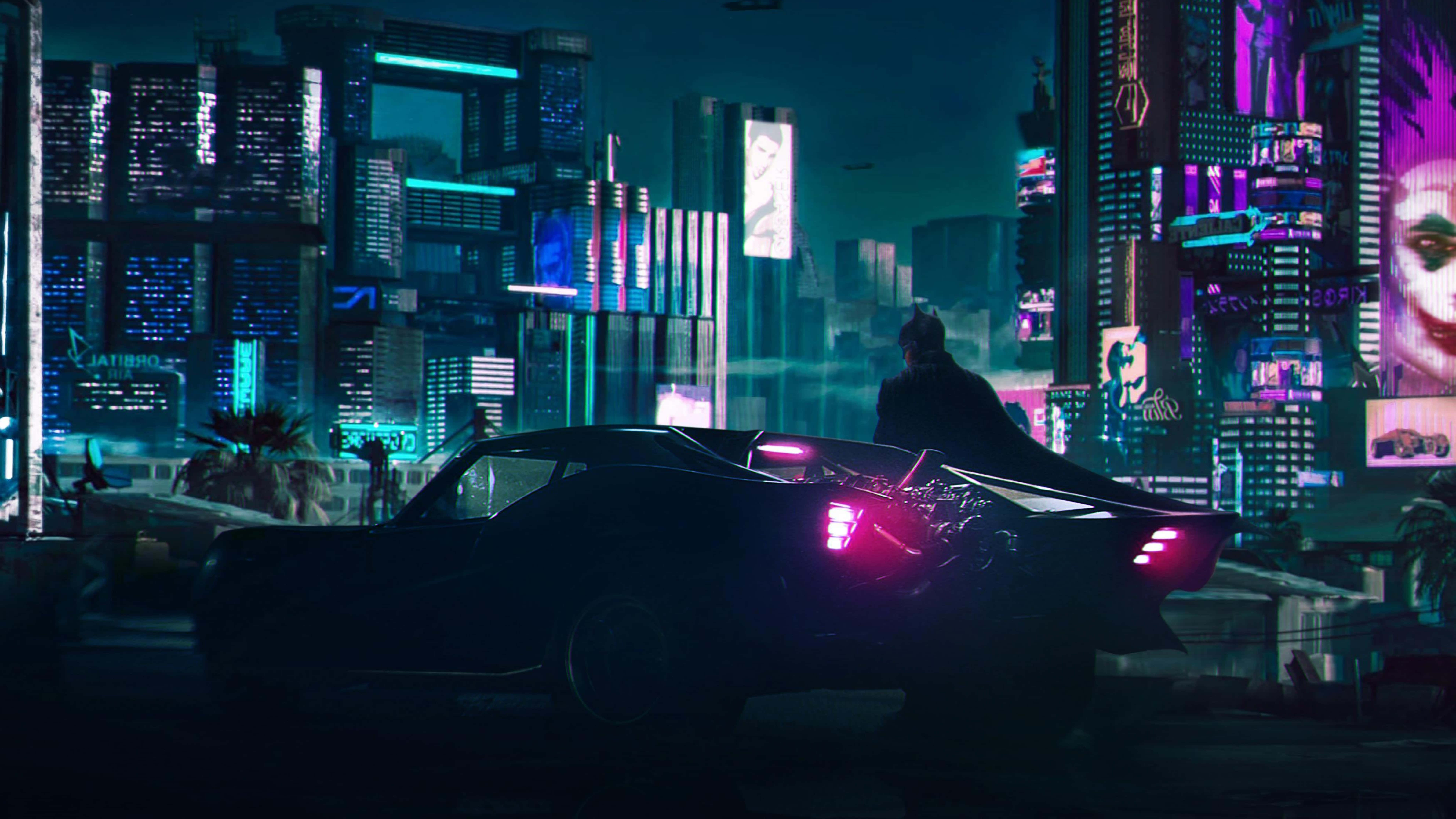 Times Square, neon lights, cyberpunk cityscape, 8K Desktop Wallpaper