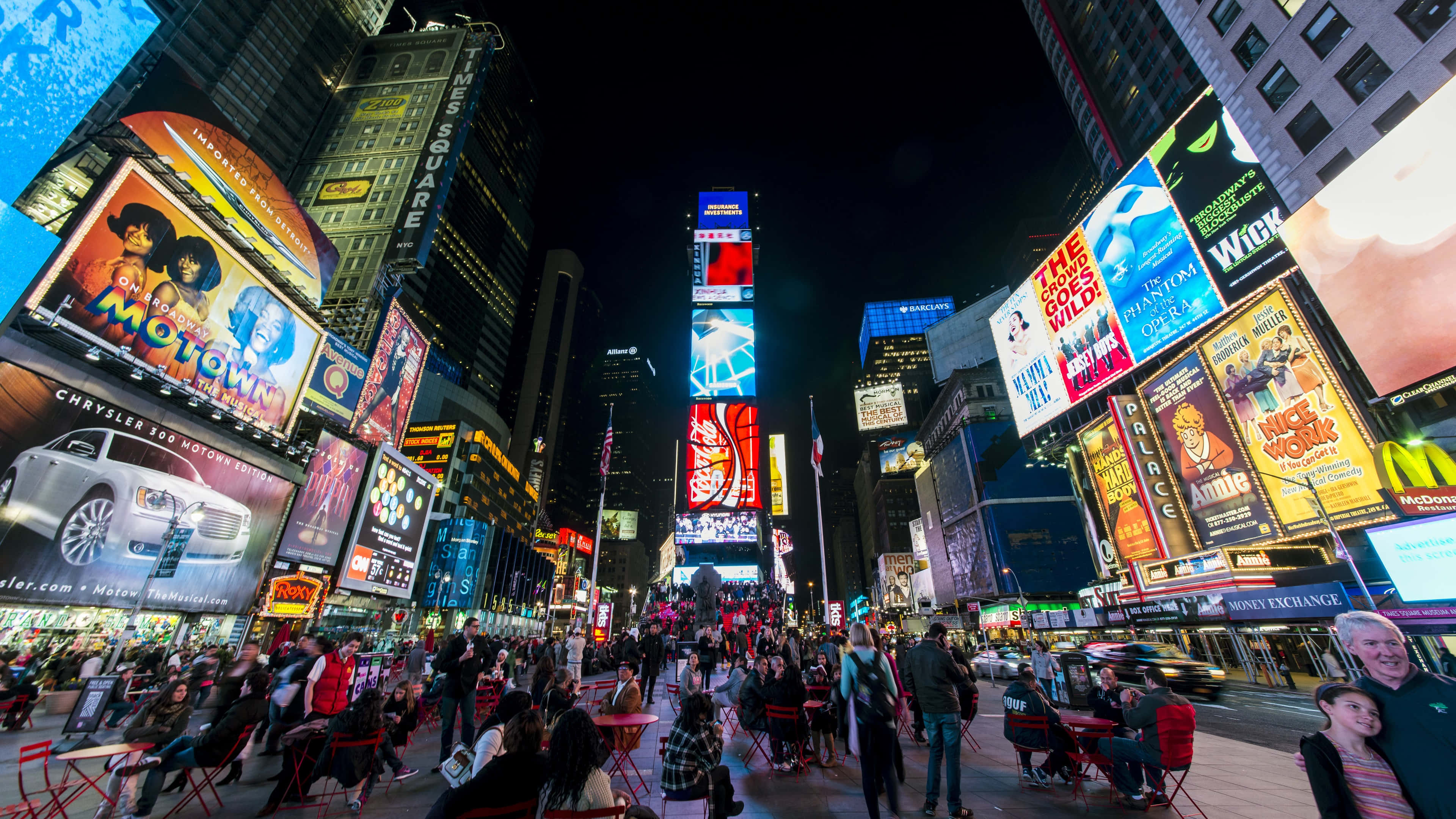 Times Square, 4K, 3840 x 2160, 4K Desktop Wallpaper