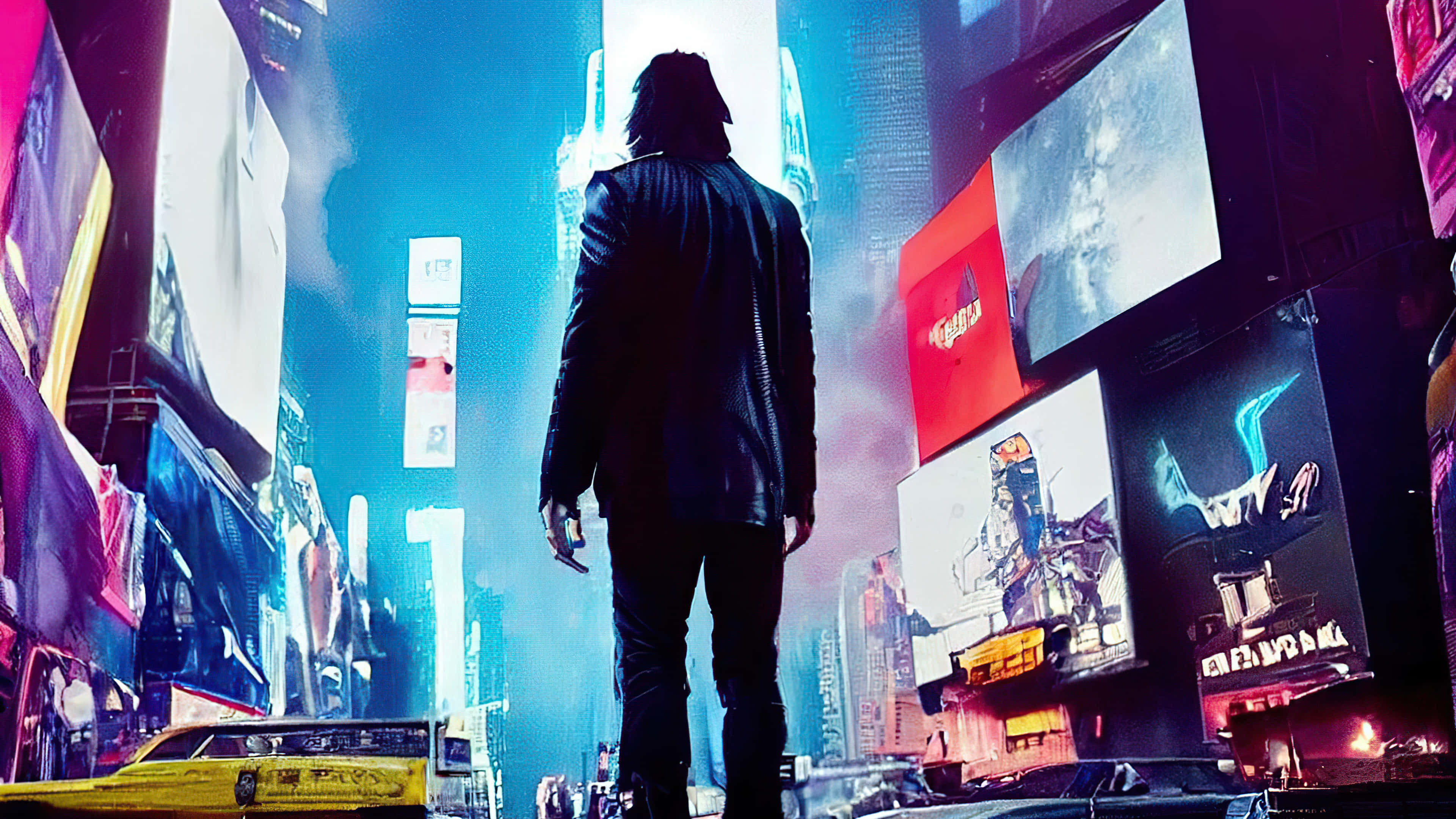 Times Square, Night, neon billboards, 4K Desktop Wallpaper