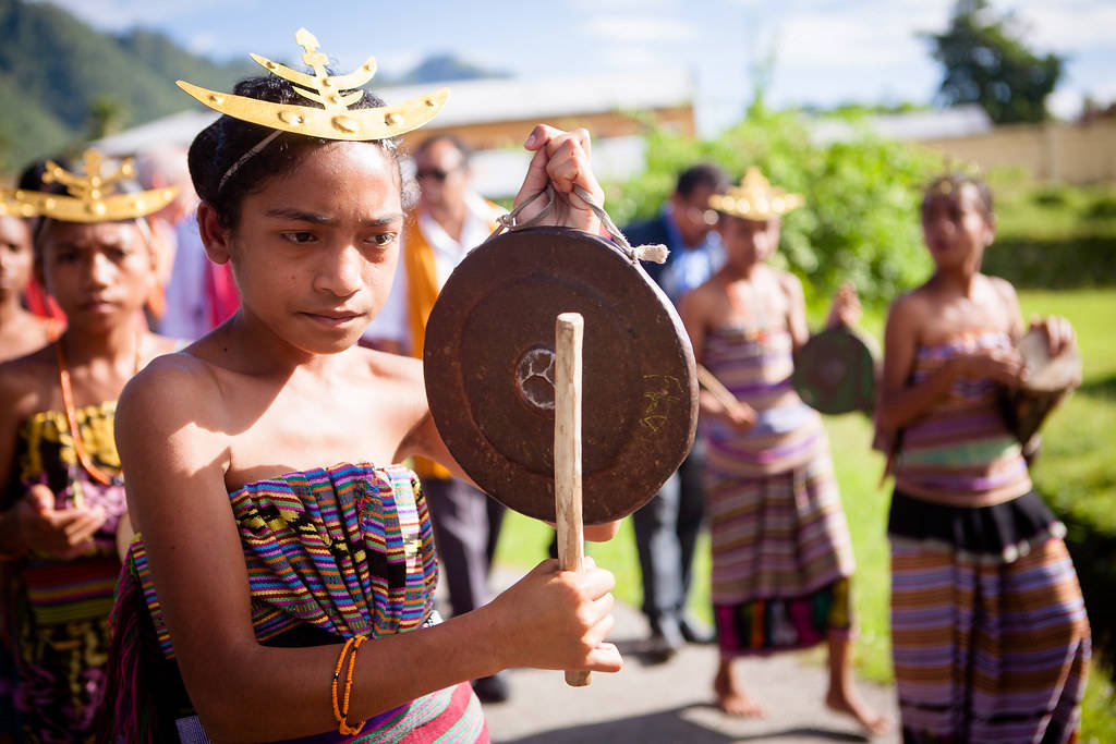 Timor Leste, traditional dance, young girl, SD Desktop Wallpaper