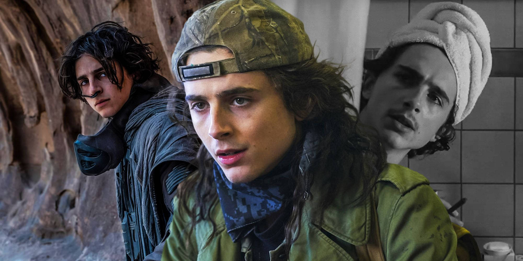 Timothée Chalamet, messy hair, gritty settings, Full HD Desktop Wallpaper