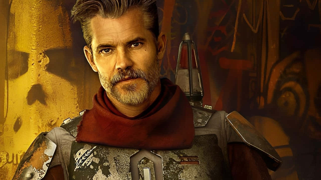 Timothy Olyphant, weathered armor, red scarf, HD Desktop Wallpaper