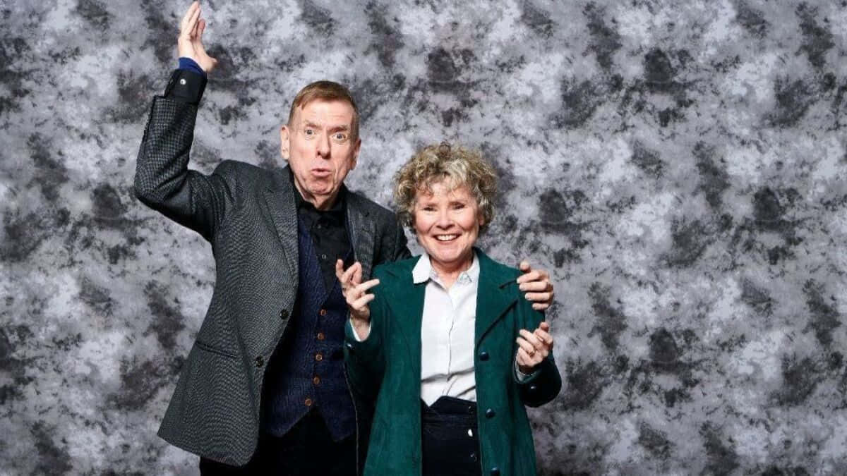 Timothy Spall, mottled gray backdrop, glamorous event, SD Desktop Wallpaper