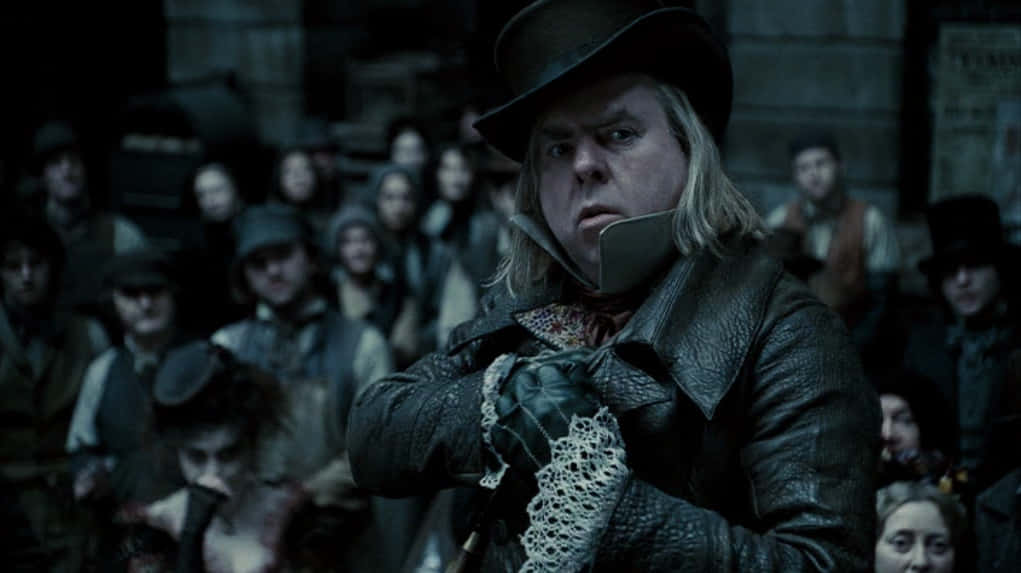 Timothy Spall, top hat, leather coat, SD Desktop Wallpaper