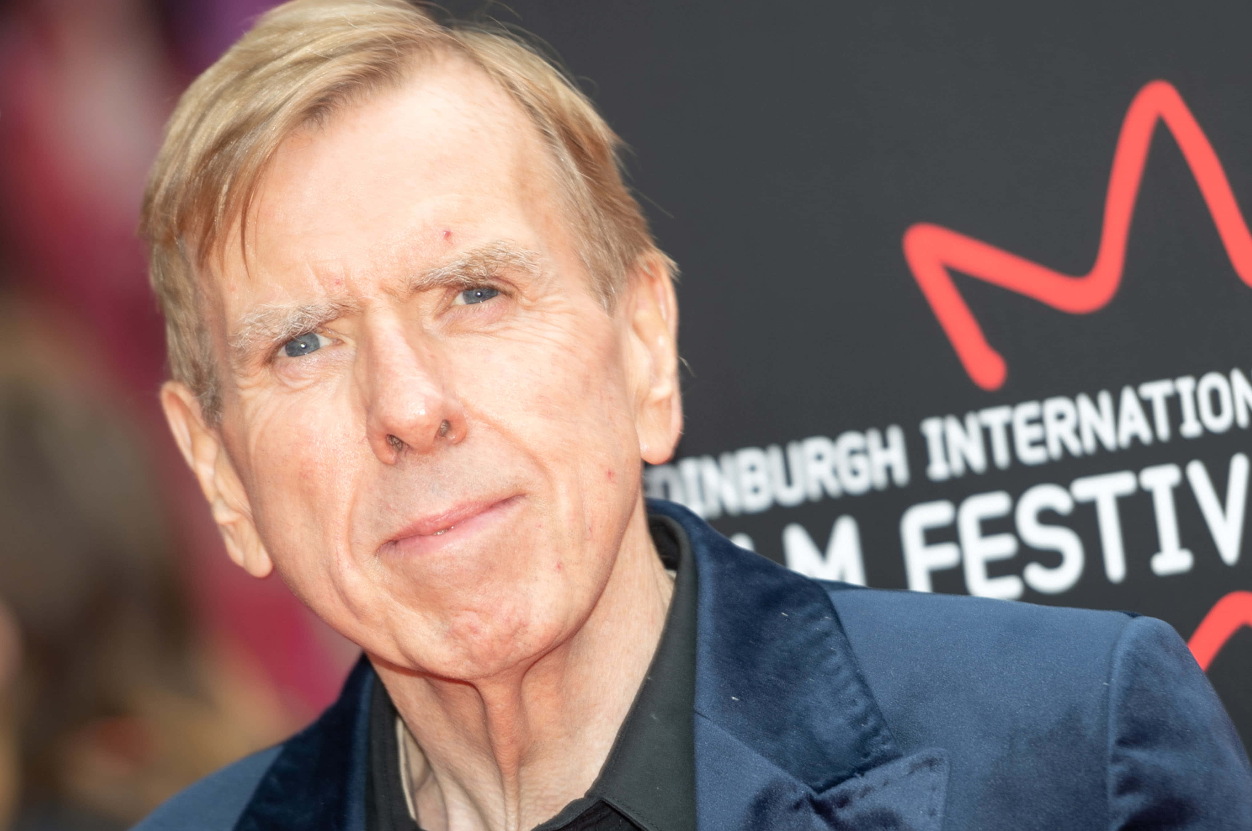 Timothy Spall, dark blue velvet jacket, film festival event, 4K Desktop Wallpaper