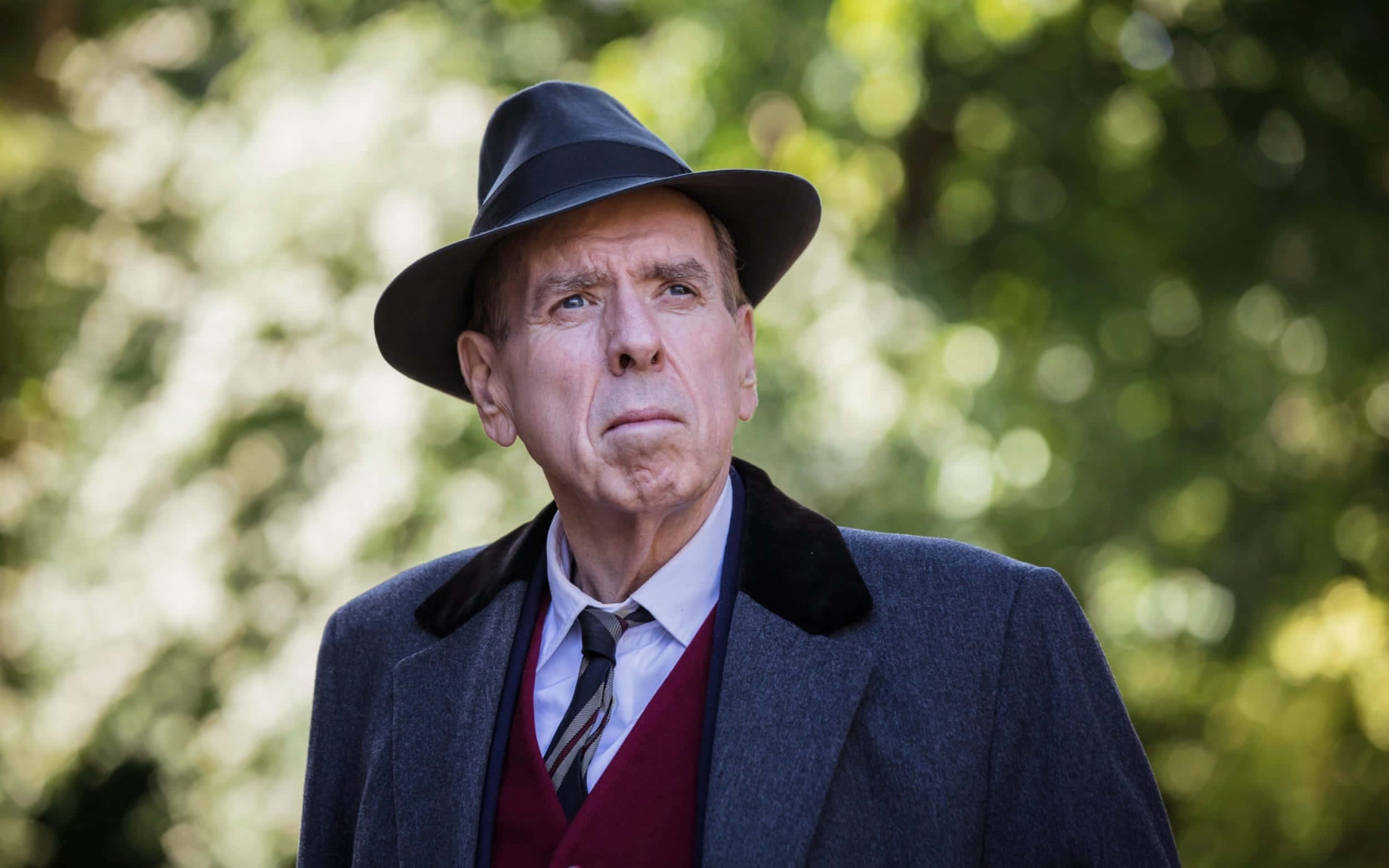 Timothy Spall, fedora, coat, Full HD Desktop Wallpaper
