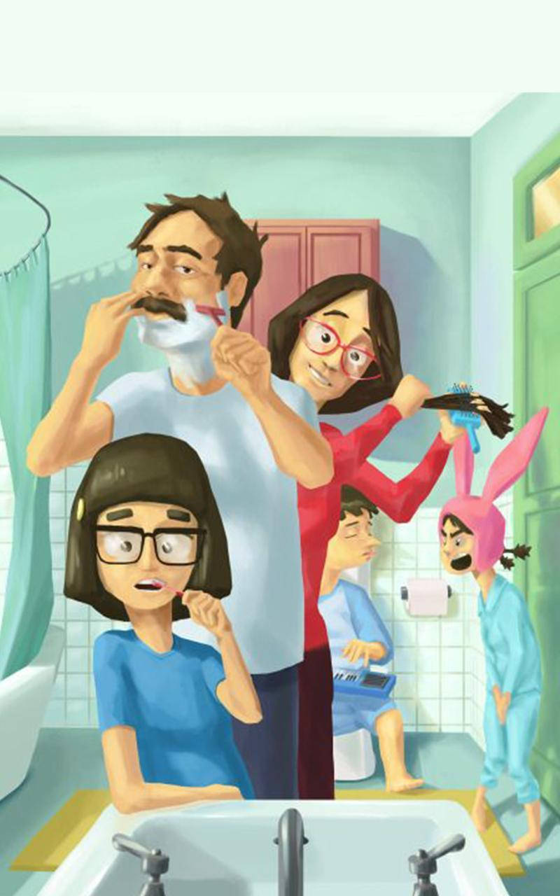 Tina Belcher, bathroom, shaving a mustache, HD Phone Wallpaper