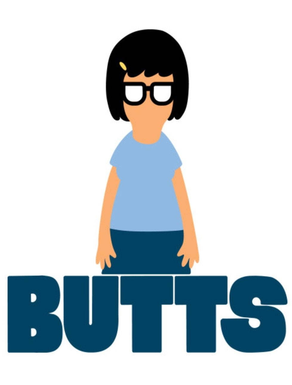 Tina Belcher, black bob haircut, glasses, HD Phone Wallpaper