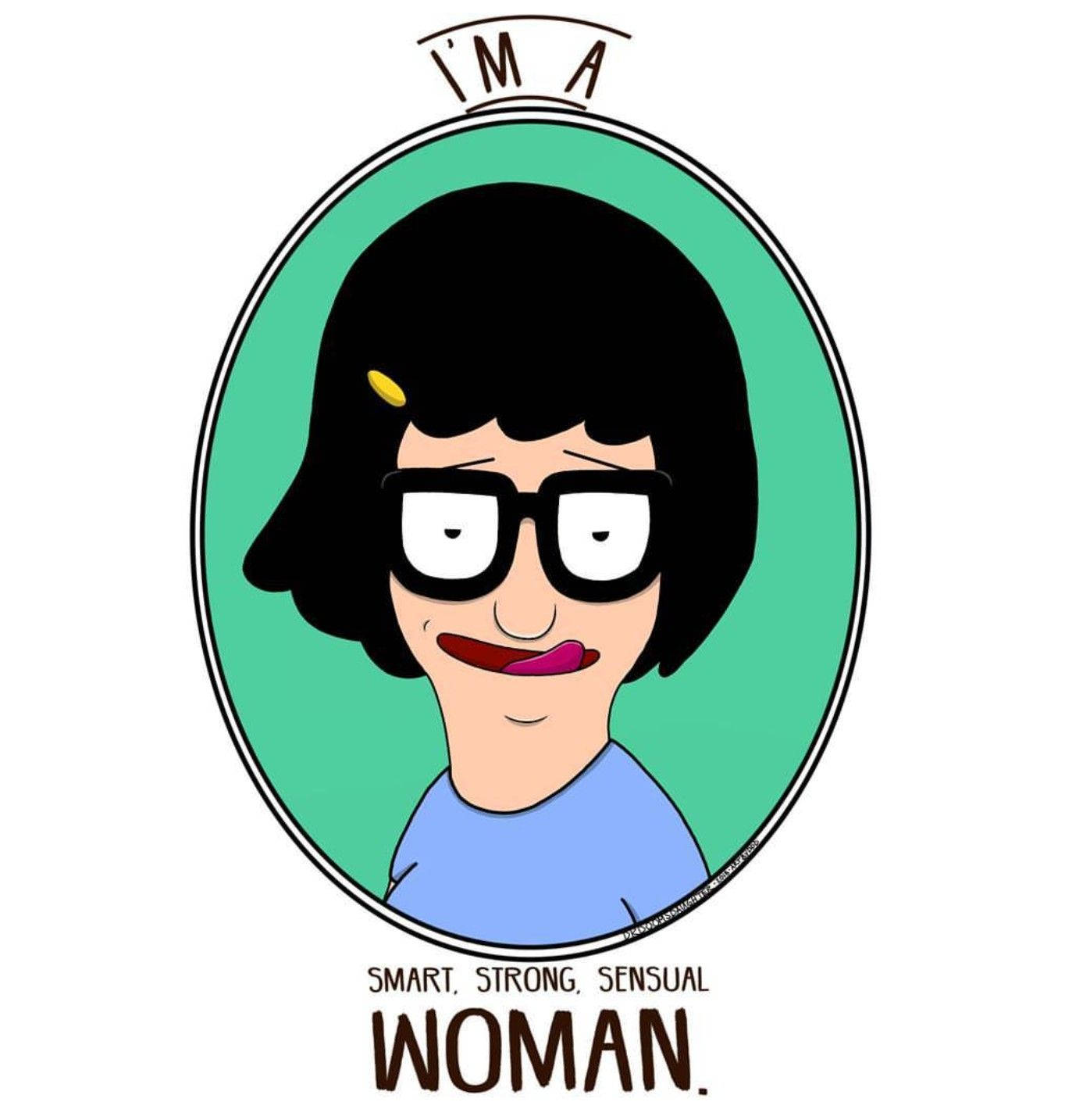 Tina Belcher, black bob haircut, glasses, HD Phone Wallpaper