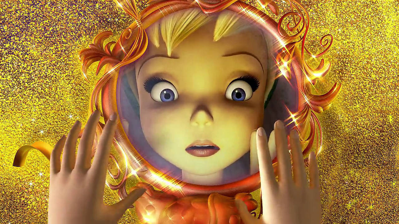 Tinker Bell, glowing ornate mirror, blonde hair, HD Desktop Wallpaper